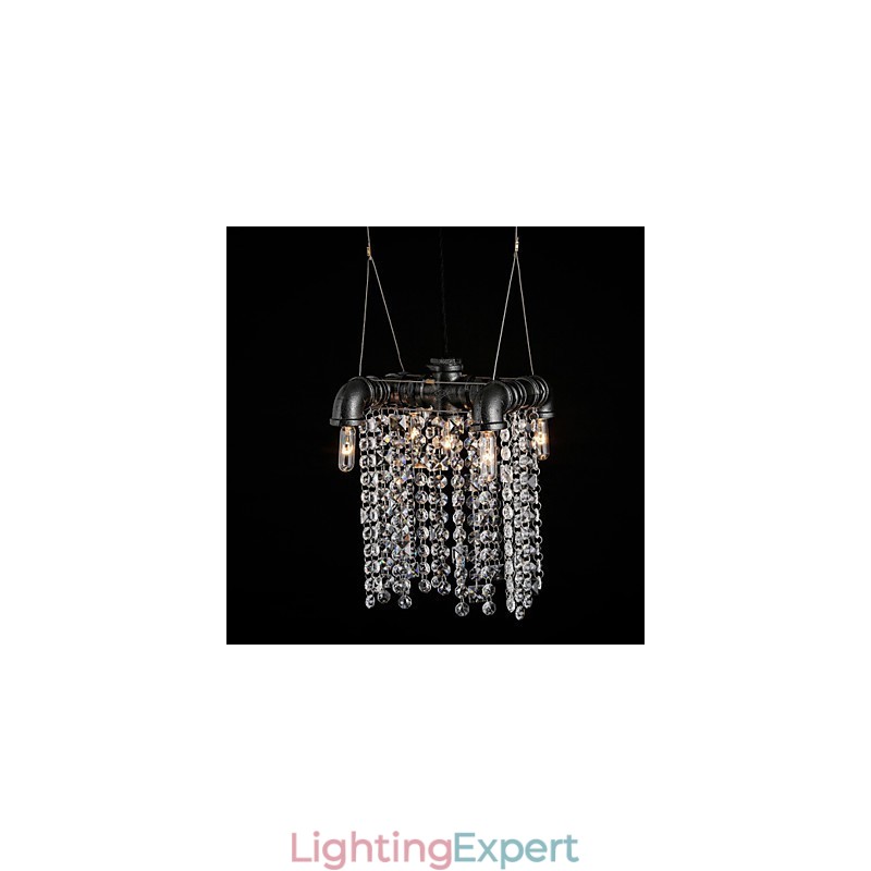 Chandelier Mini Style Rustic Lodge Retro Metal