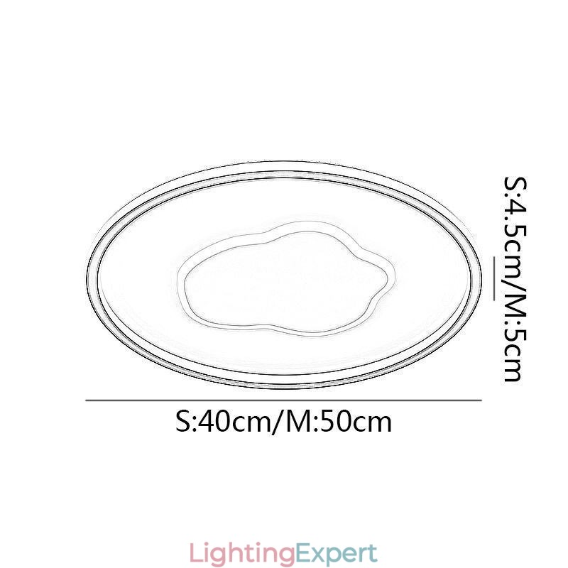 Modern Ceiling Light Round Cloud Ceiling Lamp