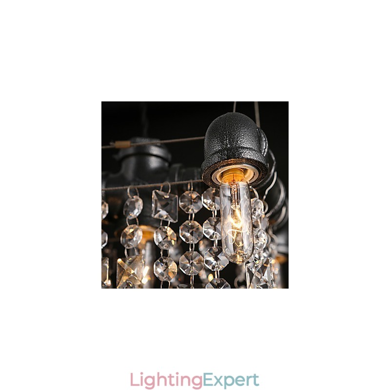 Chandelier Mini Style Rustic Lodge Retro Metal