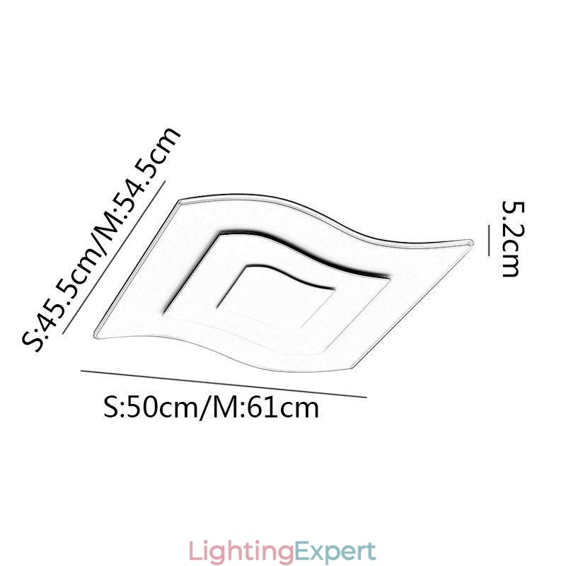 Modern Ceiling Light Square Acrylic Flush Mount