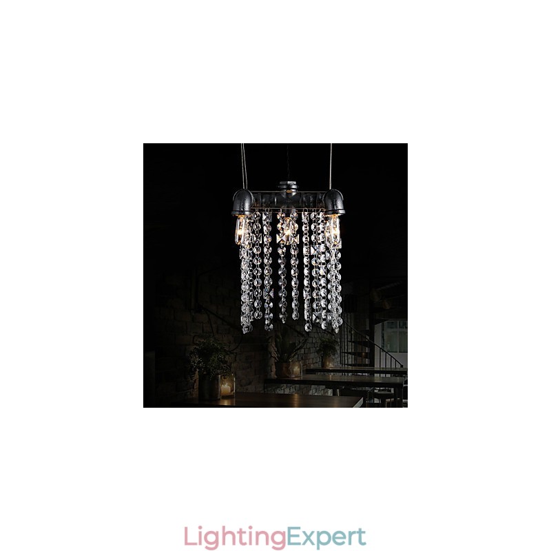 Chandelier Mini Style Rustic Lodge Retro Metal