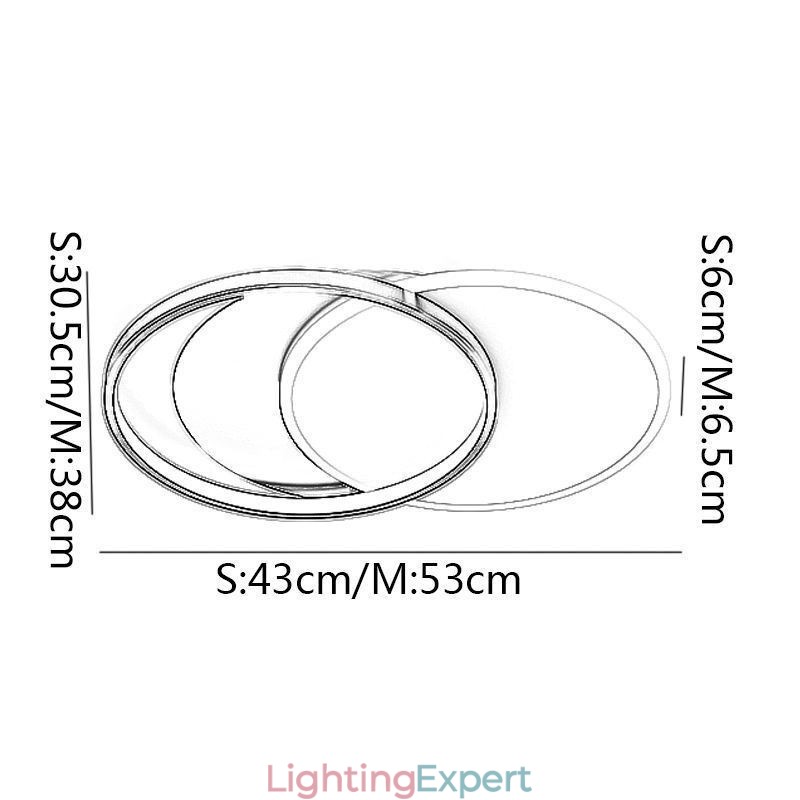 Creative Ceiling Light Round Circle Ceiling Lamp