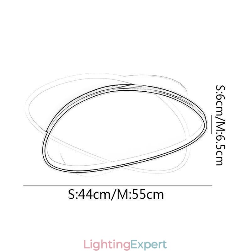 Modern Ceiling Lights Oval Ceiling Lamp