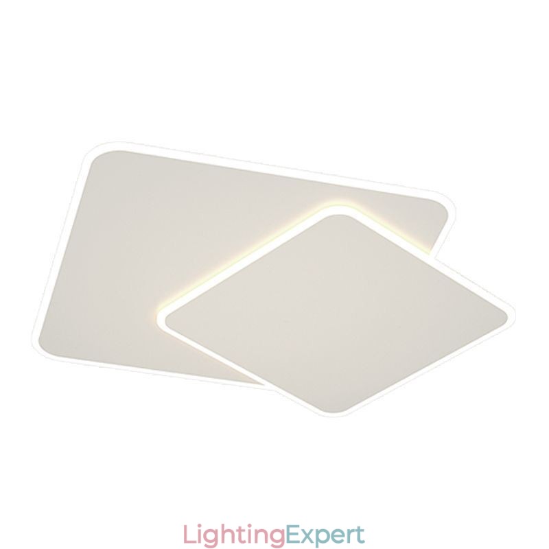 Modern Flush Mount Geometric Square Ceiling Light