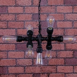Vintage Painting Metal Chandelier