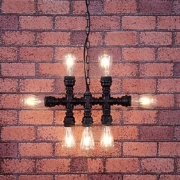 Vintage Painting Metal Chandelier