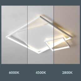 Modern Ceiling Lamp Square Indoor Smart Lighting Fixtures