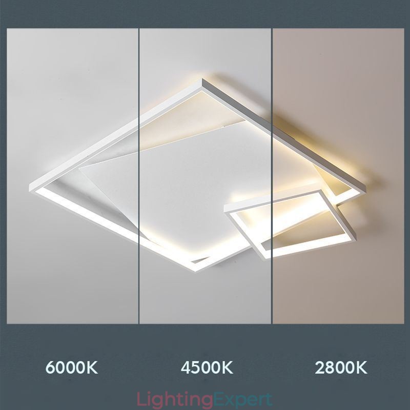 Modern Ceiling Lamp Square Indoor Smart Lighting Fixtures