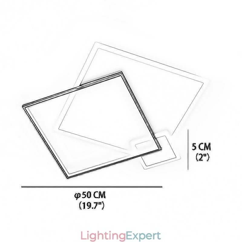 Modern Ceiling Light Geometric Square Ceiling Light