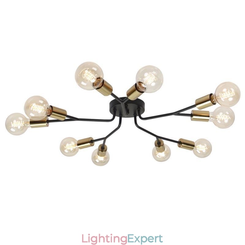 Modern Ceiling Light Fixture Black Vintage Chandelier