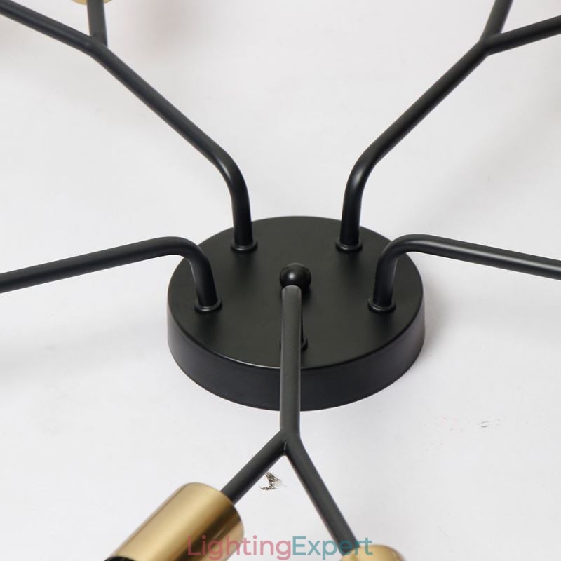 Modern Ceiling Light Fixture Black Vintage Chandelier