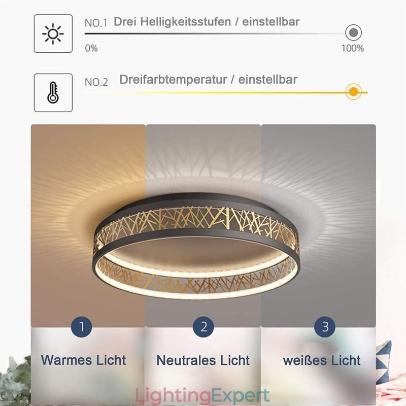 Ceiling Light Bird Nest Round Lamp Modern Fixtures