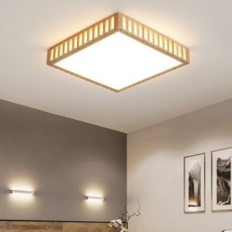 Japanese Ceiling Lamp Square Wood Ceiling Lamp