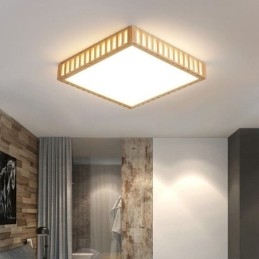 Japanese Ceiling Lamp Square Wood Ceiling Lamp