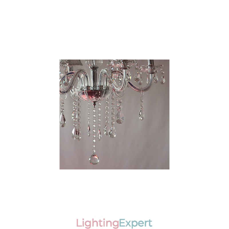Modern Luxury 6 Lights Chandelier In Crystal Decoration