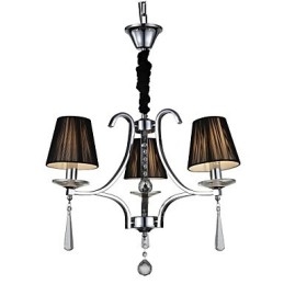 Modern Contemporary Crystal Chrome Metal Chandelier