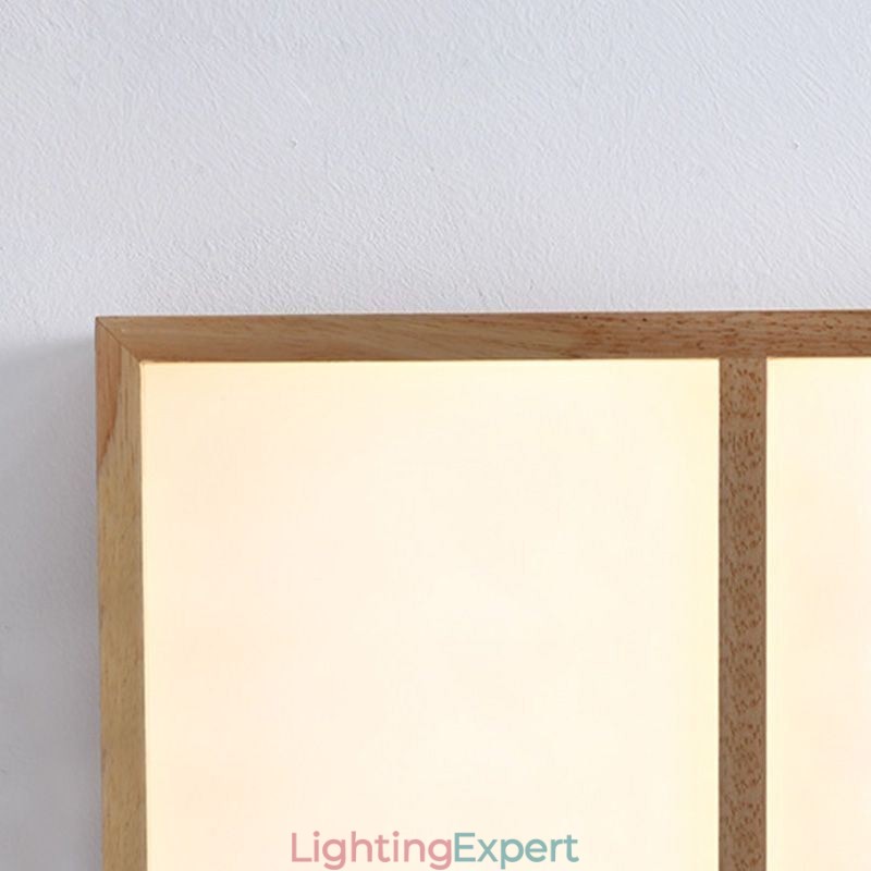 Modern Ceiling Light Minimalist Wood Style Flush Mount Ceiling Light Fixture