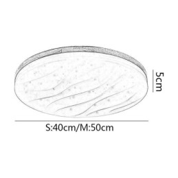 Japanese Wood Ceiling Light Acrylic Round Corrugated Ceiling Lamp