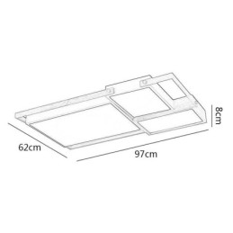 Modern Ceiling Light Splicing Rectangular Ceiling Lamp