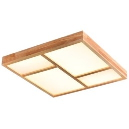 Japanese Acrylic Ceiling Light Geometric Wood Ceiling Lamp