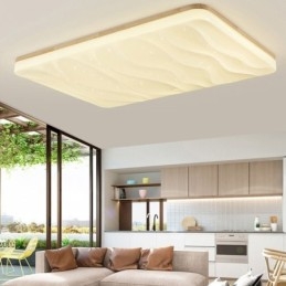 Japanese Acrylic Ceiling Light Rectangular Corrugated Ceiling Lamp