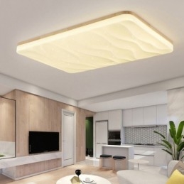 Japanese Acrylic Ceiling Light Rectangular Corrugated Ceiling Lamp
