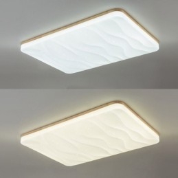 Japanese Acrylic Ceiling Light Rectangular Corrugated Ceiling Lamp