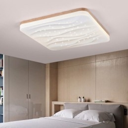 Japanese Acrylic Ceiling Light Square Corrugated Ceiling Lamp