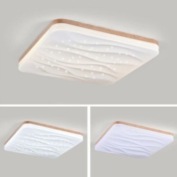 Japanese Acrylic Ceiling Light Square Corrugated Ceiling Lamp