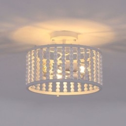 3 Light Ceiling Lighting Wood Bead Ceiling Lampway Foyer