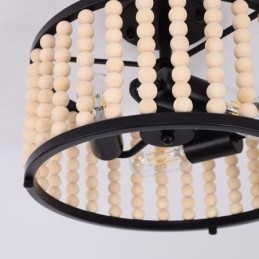 3 Light Ceiling Lighting Wood Bead Ceiling Lampway Foyer