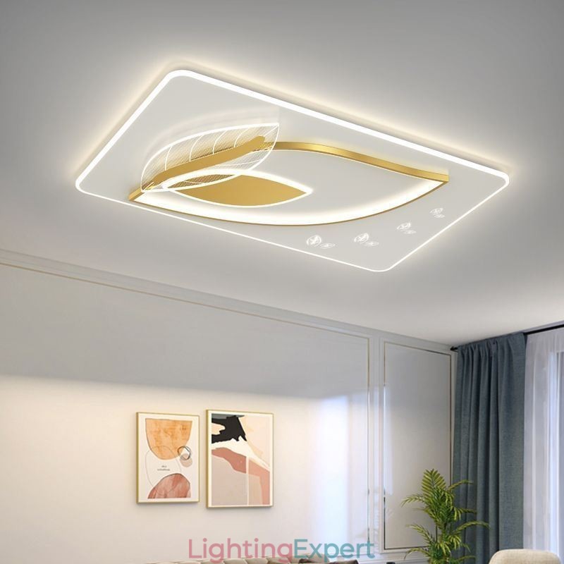 Luxury Ceiling Lamp Creative Leaf Design Ceiling Light