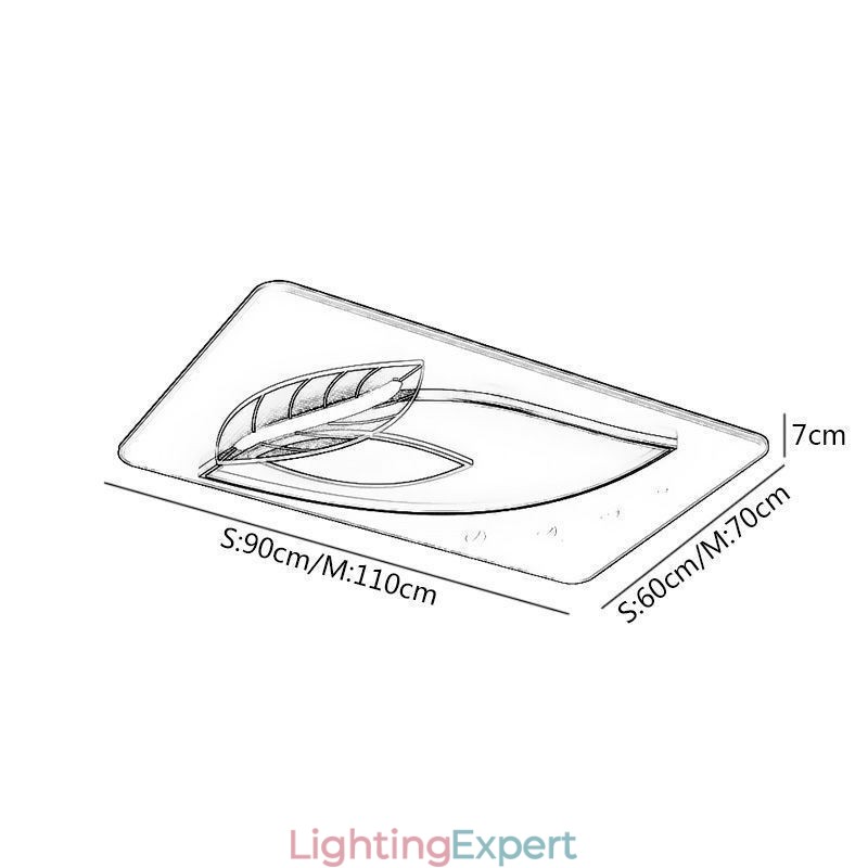 Luxury Ceiling Lamp Creative Leaf Design Ceiling Light
