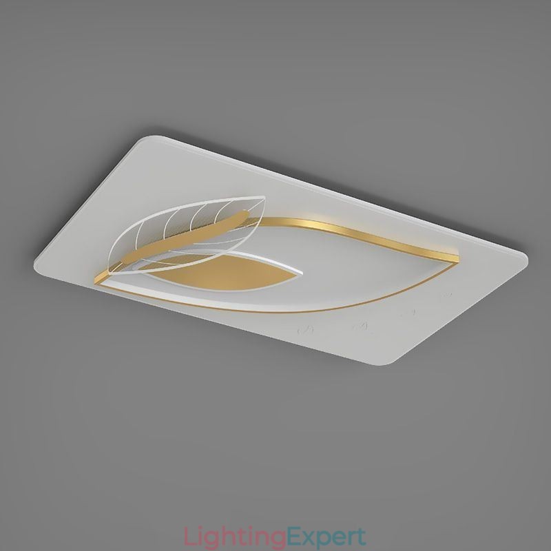Luxury Ceiling Lamp Creative Leaf Design Ceiling Light