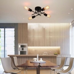 Flush Mount Ceiling Light Fixture 4 Light Socket