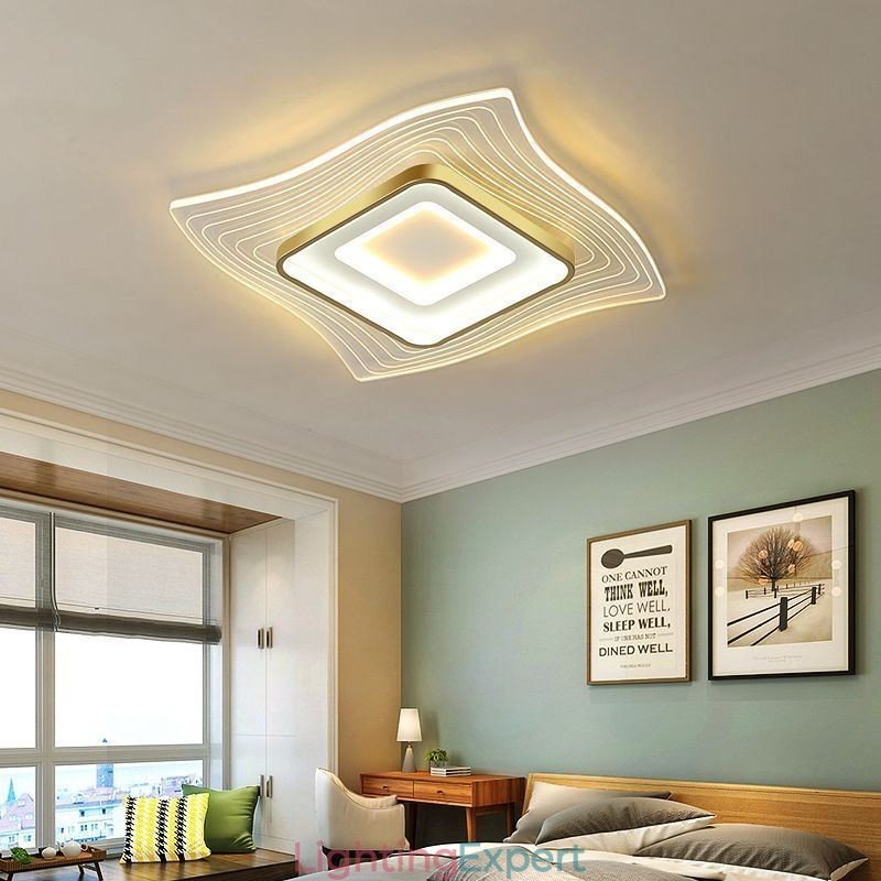 Modern Ceiling Light Flush Mount Square Shape Ceiling Light
