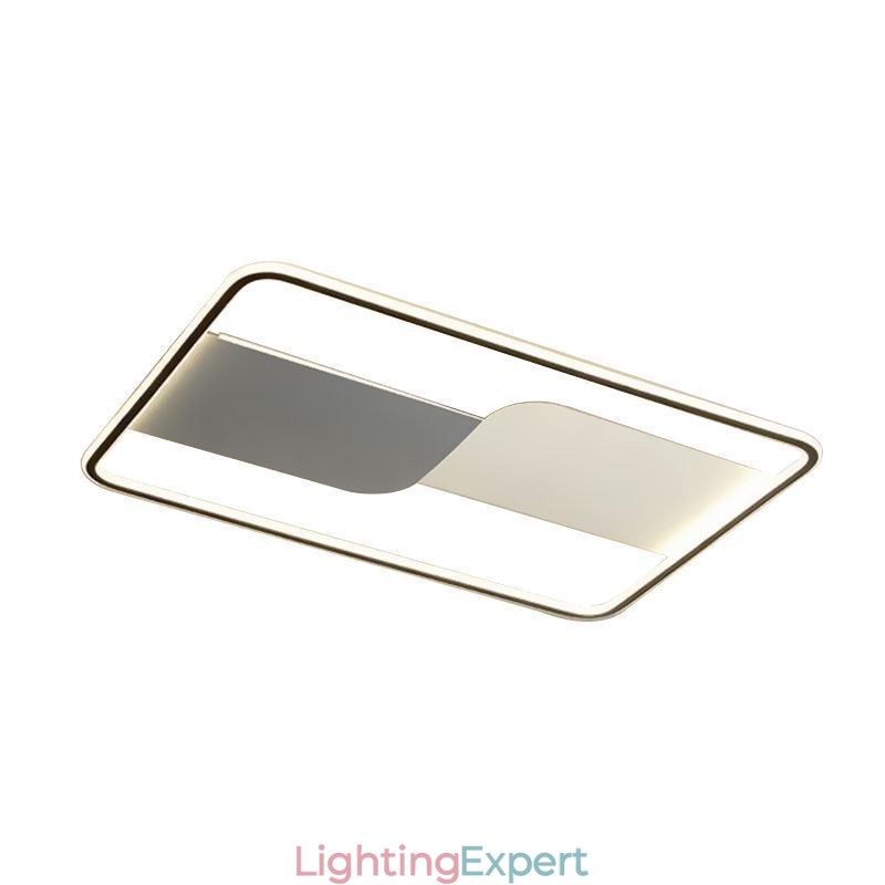 Modern Ceiling Lights Fixture Rectangular Flush Mount Ceiling Lamps 90*60cm