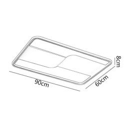 Modern Ceiling Lights Fixture Rectangular Flush Mount Ceiling Lamps 90*60cm