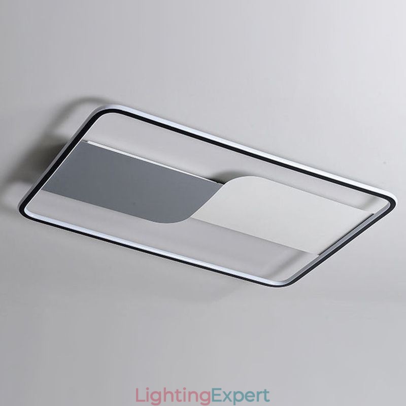 Modern Ceiling Lights Fixture Rectangular Flush Mount Ceiling Lamps 90*60cm