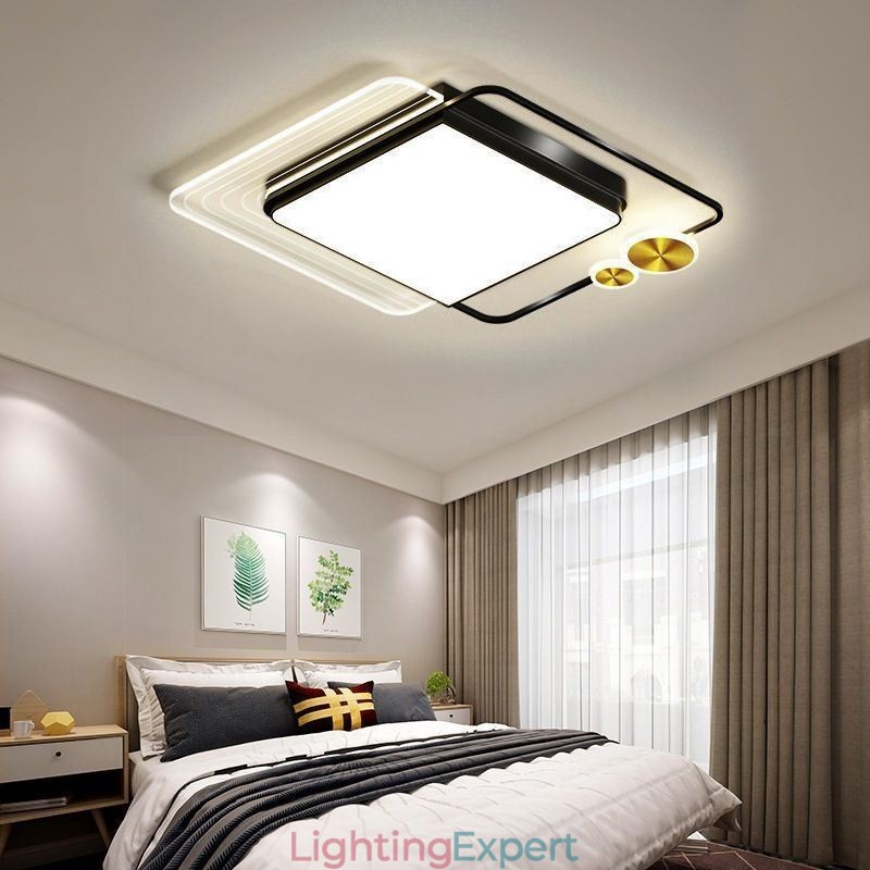 Nordic Ceiling Light Square Acrylic Flush Mount Ceiling Lighting Fixture