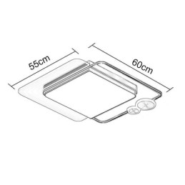 Nordic Ceiling Light Square Acrylic Flush Mount Ceiling Lighting Fixture