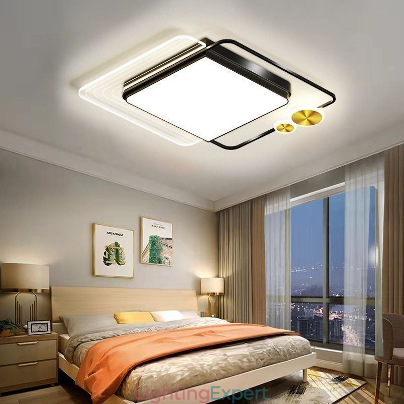 Nordic Ceiling Light Square Acrylic Flush Mount Ceiling Lighting Fixture