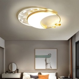 Flush Mount Modern Moon Shape Ceiling Light