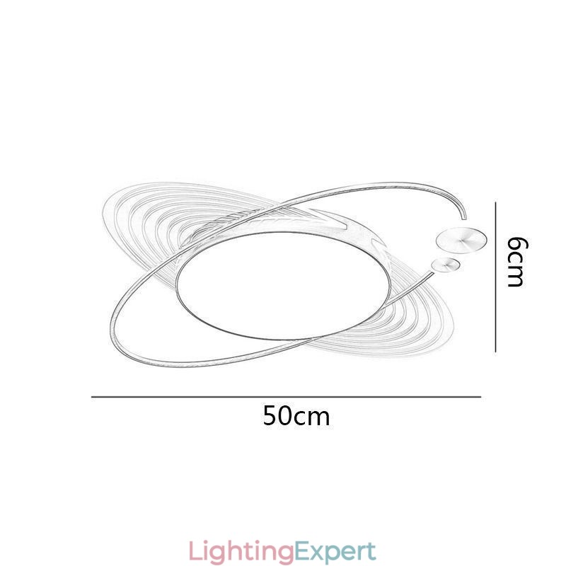 Modern Flush Mount Lighting Creative Planet Ceiling Light Fixture