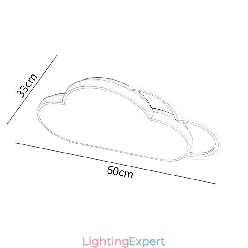 Modern Lights Cloud Shape Flush Mount Ceiling Light