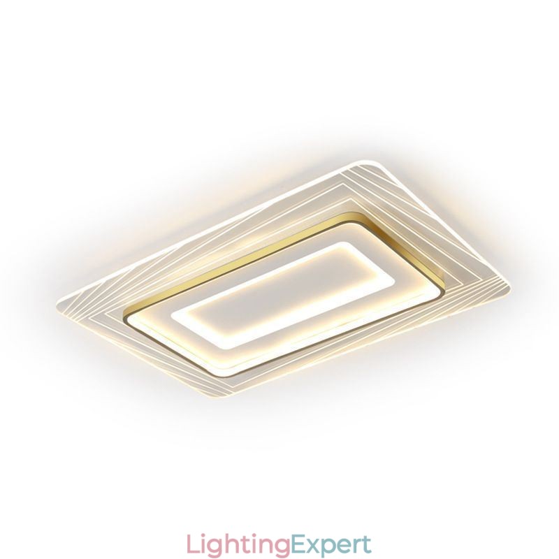 Rectangular Flush Mount Ceiling Light Minimalist Acrylic Ultrathin Ceiling Lamp