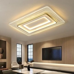Rectangular Flush Mount Ceiling Light Minimalist Acrylic Ultrathin Ceiling Lamp