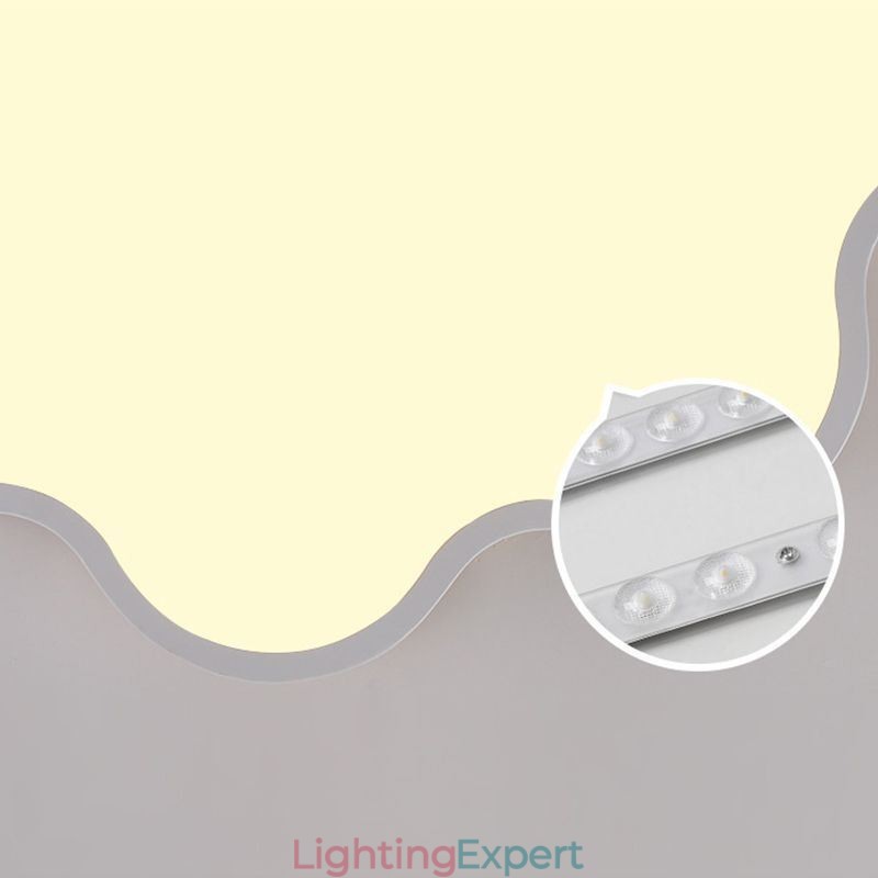 Flush Mount Modern Creative Acrylic Cloud Shape Ceiling Light Kids