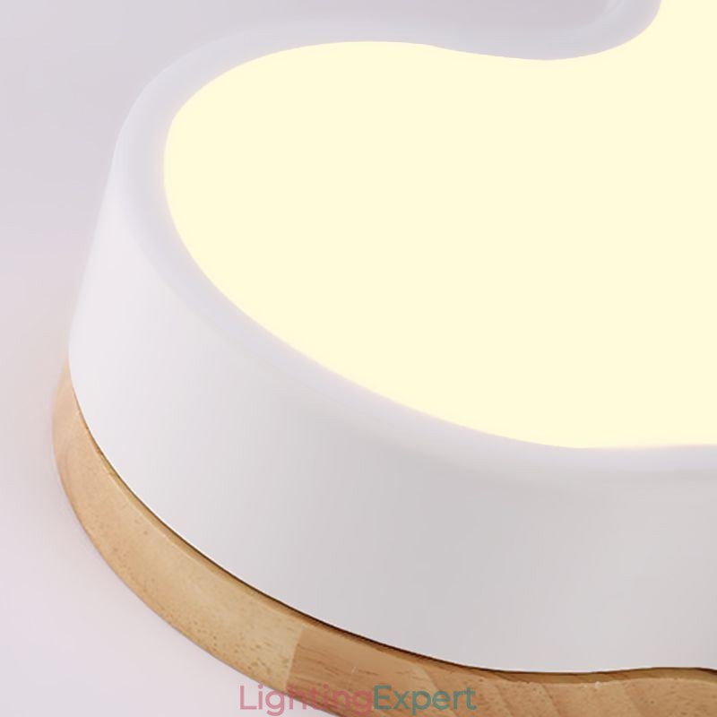 Flush Mount Modern Creative Acrylic Cloud Shape Ceiling Light Kids