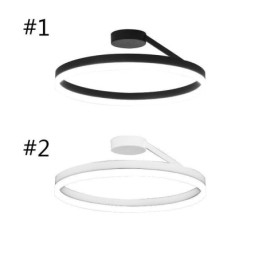 Modern Flush Mount Ceiling Light Fixture Circle Lighting Lamp with Acrylic Lampshade